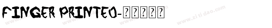 Finger Printed字体转换
